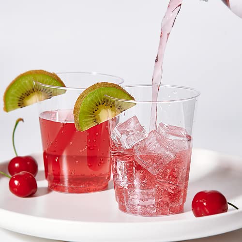 10 Oz Disposable Clear Plastic Cups - 300 Pack, Party & Event Use