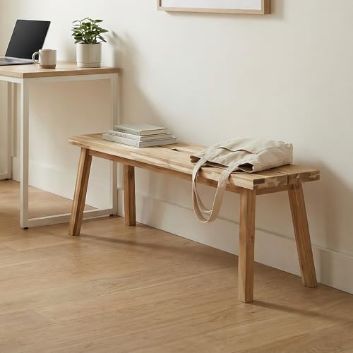ARROWSTONE 47-Inch Solid Wood Entryway, Dining, Plant Stand Bench