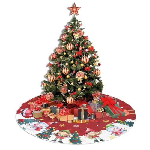 Christmas Tree Skirt 30",Christmas Snowman Xmas for Holiday