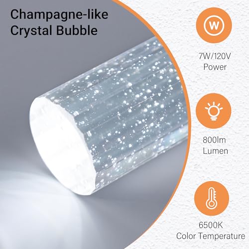 Nickel-Cool White LED Pendant Lights for Kitchen Island - 3 Pack