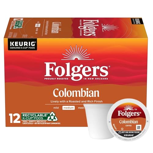 Folgers Colombian Coffee K-Cups for Keurig - Medium Roast, 72 Count
