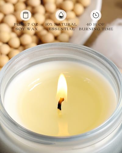 Scented Candles Set for Men - 6 Fragrances, 42 oz, Long-Lasting Aromatherapy