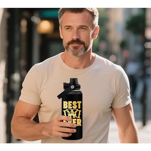 WWHSAI Dad-1 32oz Water Bottle Gift for Dad from Daughter Son Father's Day