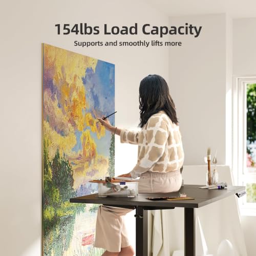 Claiks Electric Height Adjustable Standing Desk, 48x24 Inch, Deep