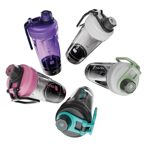 VOLTRX Gallium Electric Protein Shaker Bottle 27oz Midnight Blue Rechargeable