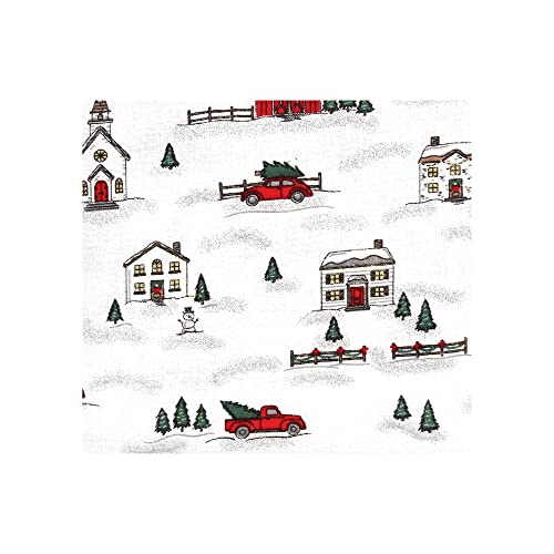 Hudson Baby Unisex Cotton Flannel Receiving Blankets, Christmas