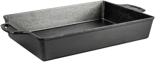 Lodge Cast Iron Casserole Pan - Durable Cookware Set for Perfect Meals | Pack of 2