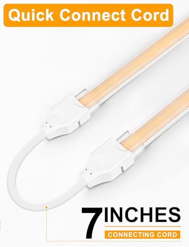 Lamomo COB LED Strip Lights Pro 32.8Ft Warm White Dimmable Waterproof Rope Light with Remote