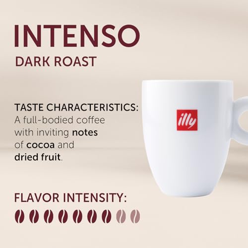 Illy Coffee K Cup Pods Intenso Bold Roast 32 Count - Compatible with Keurig