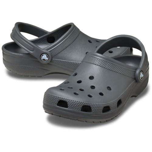 Unisex Classic Clogs for Adults - Slate Grey, 10 Women / 8 Men