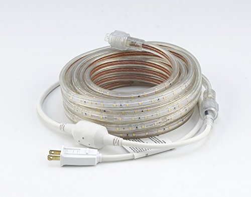 CBConcept Dimmable 164ft LED Rope Light 18000 Lumen 6000K Pure White Indoor Outdoor