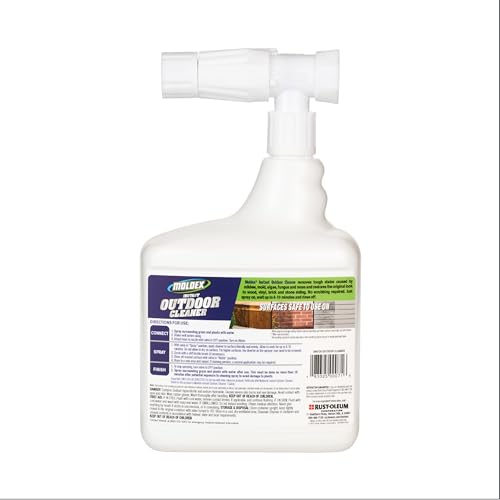 Moldex Outdoor Surface Cleaner with Bleach 64 oz Hose End Spray 2 Pack