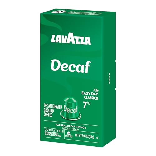 Lavazza Espresso Maestro Decaf Capsules Pack of 6 (60 Capsules) Compatible with Nespresso