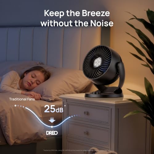 12-Inch Table Fan with 3 Speeds, 70ft Airflow, 120° Tilt, Low Noise, Quiet Desk Fan for Home Office Bedroom