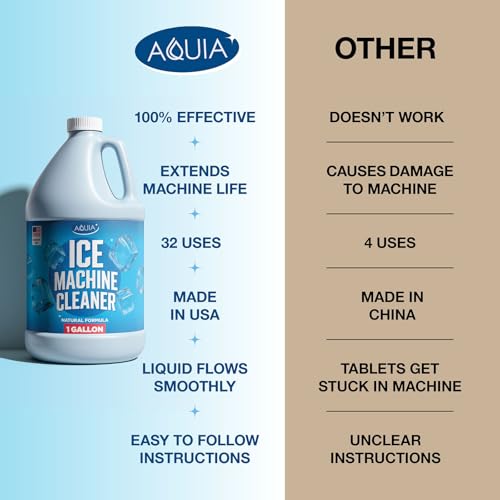Ice Machine Cleaner and Descaler Gallon for Commercial Ice Makers - Strong & Nickel Safe