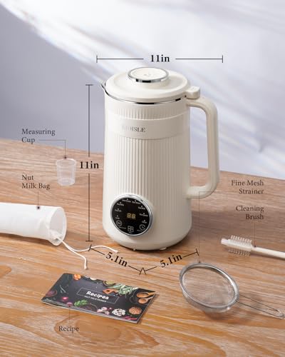 KIDISLE 8-in-1 Nut Milk Maker Machine - Cream Self-Cleaning 32oz