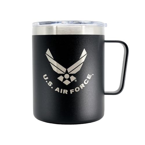 US Air Force 1947 12oz Vacuum Insulated Tumbler with Handle – Military Gift Shop USAF Design