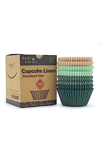 Calyx Series Bake Choice 200 Pcs Standard Cupcake Liners for Baking