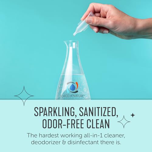 Force of Nature Disinfectant & Cleaner Starter Kit with 5 Refills - Eco-Friendly