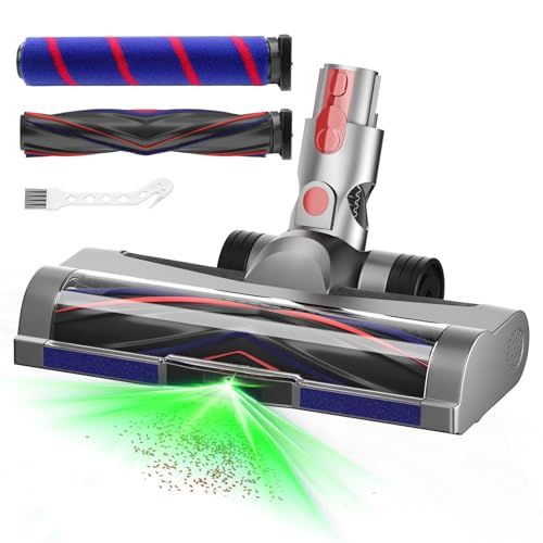 1 Pack LED Green Light Vacuum Head Replacement for Dyson V7 V8 V10 V11 V15 Cordless Cleaners