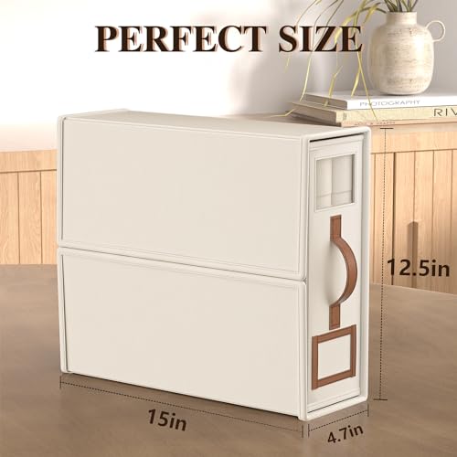 BigPonPon Beige 4-Pack Foldable Bed Sheet Storage Organizer Set - King Size, 3.7 Gallon