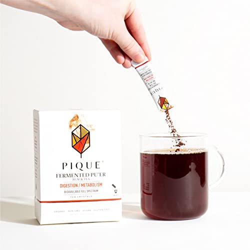 Organic Fermented Black Pu'er Tea - Support Digestion & Metabolism - 28 Single Servings - Variation of Pu'erh / 28 Count