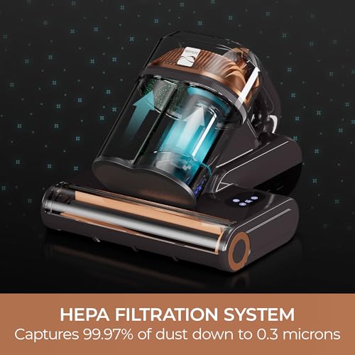 Bed Mattress Vacuum Cleaner with UV-C Light & HEPA Filter