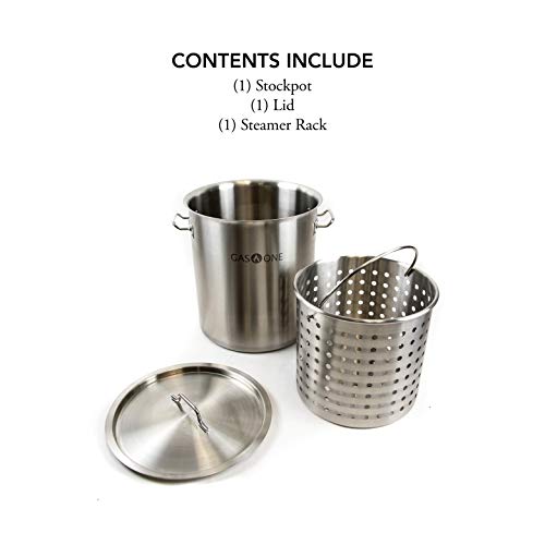 32 Quart Stainless Steel Turkey Fryer Pot with Basket - Deep Fry, Steam & Boiling
