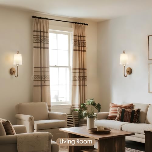 Set of 2 Battery-Operated Boho Wall Sconce Lamps with Remote – Rechargeable LED Rattan Lights for Bedroom & Living Room