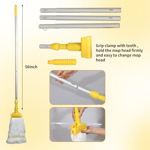 Midoneat Mop Bucket with Wringer - 22 Qt (5.5 Gallon) Floor Cleaning with Wheels - Variation of 22