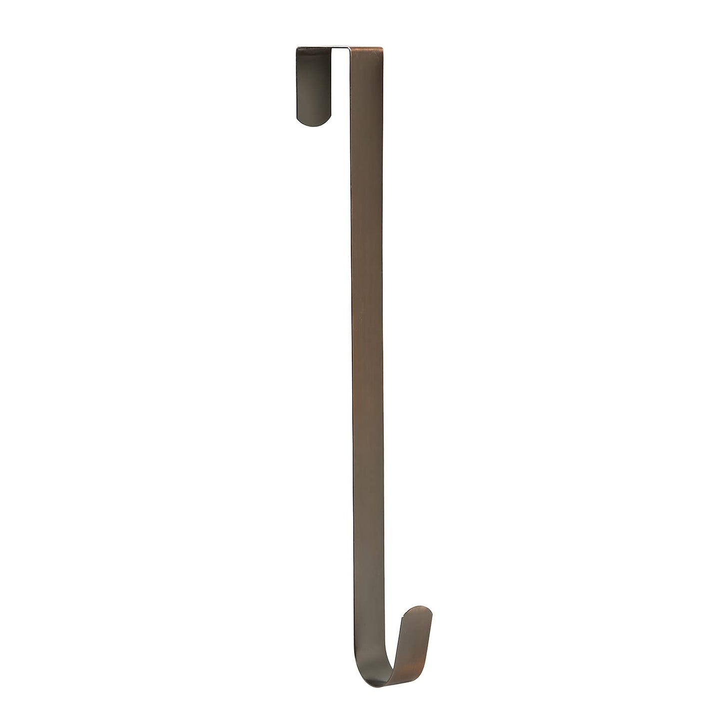 Sattiyrch 12" Wreath Hanger for Front Door,Steel Over The Door Hanger Hook,Wreath Door Hanger (Bronze,1)