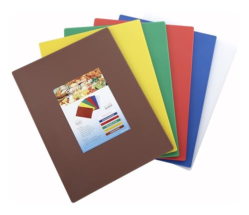Heavy-Duty Plastic Cutting Board - 20.5 x 15.9 Inch Commercial Kitchen Prep