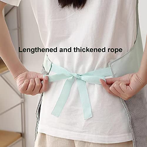 Agirlvct Apron for Women with Pockets & Hand Wipe, Water-drop Resistant Kitchen Cooking Dish Washing Bib Aprons Mother‘s Father‘s ’Day Gift for Men Family Chef Home Coffee Restaurant(2 Pack)
