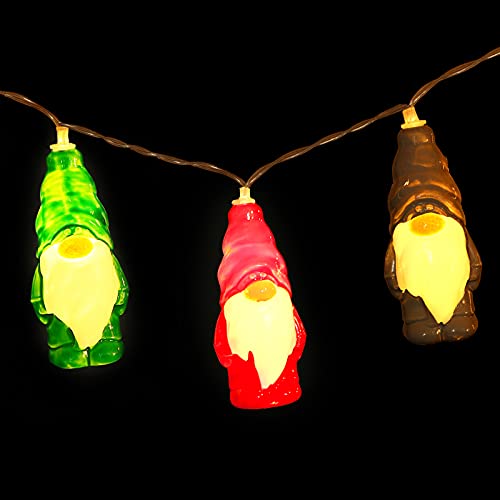 Mudder Charming Style 5.9ft Gnome String Lights, Battery-Operated Holiday Decor