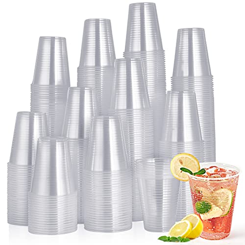 Turbo Bee 420 Pack 16oz Clear Disposable Plastic Cups,Cold/Hot