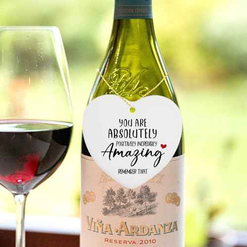 Inspirational Gifts for Women You are Amazing Hanging Ornament Ceramic Heart Keepsake Encouragement Appreciation Friendship Gifts for Coworkers Sister Thoughtful Birthday for Friends