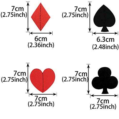 Viva Las Vegas Casino Party Hanging Paper Garlands - Game Night Birthday Party Ceiling Hangings, 4pc