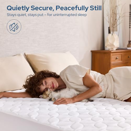 Queen Waterproof Mattress Protector - Breathable & Soft Bed Cover, Fits Up to 18 Inches