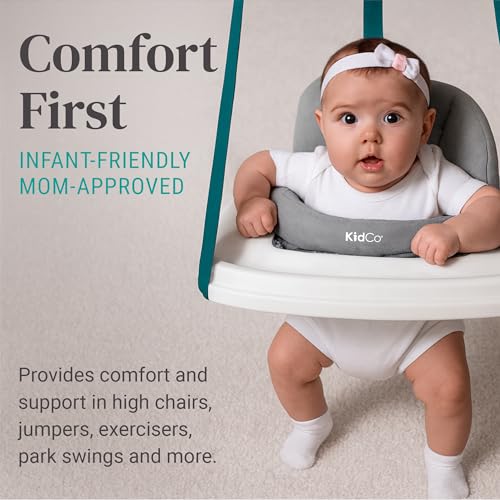 KidCo HuggaPod Gray Portable Baby Seated Support for Infants & Jumpers