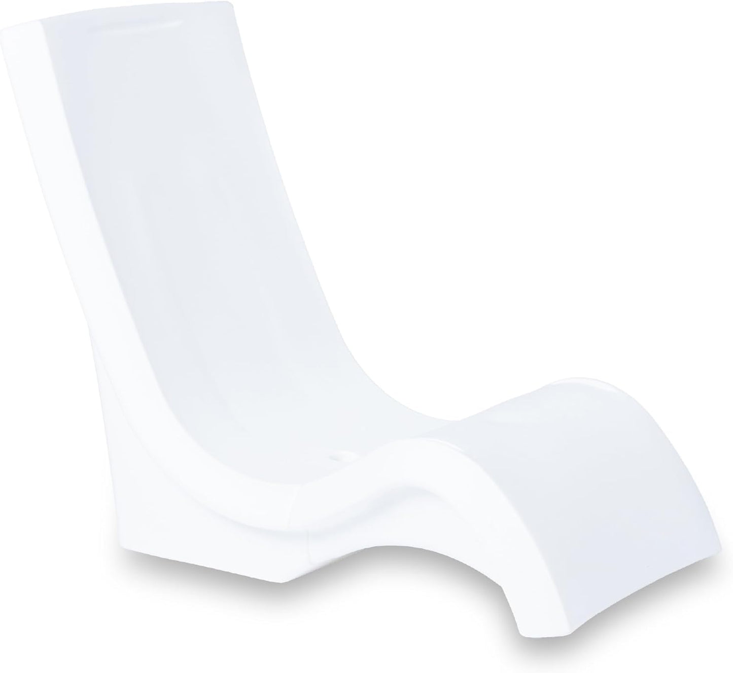 Step2 Vero Pool Chair - Waterproof, Fade-Resistant Patio Furniture for Sun Shelf | White, 9-Inch Water Depth