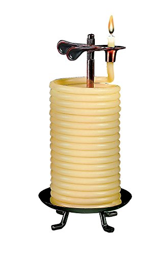 Vertical Beeswax Candle by the Hour - Eco-Friendly 80-Hour Natural Candle with Cotton Wick (Variation of Candle / Vertical)
