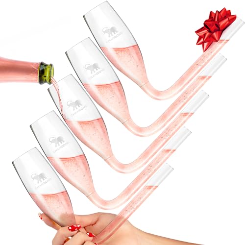 Chambong Champagne Flute Shooters - Shatterproof Bachelorette Favors,