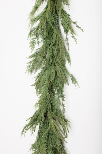 9ft Lavish Mixed Garland: Norfolk Pine, Juniper & Cypress — Graylee James
