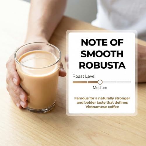 Vinacafe Vietnamese Instant Coffee Sticks 100 Count 3-in-1 Milk Coffee Pack
