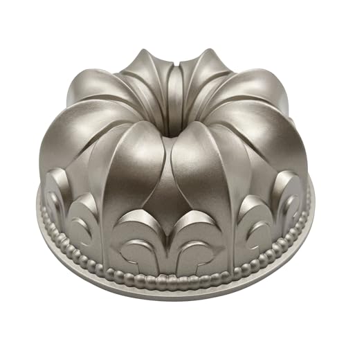 Charlotte Cake Mold Aluminium Lily Flower Shape, 9 Inch Non-Stick Round Pan
