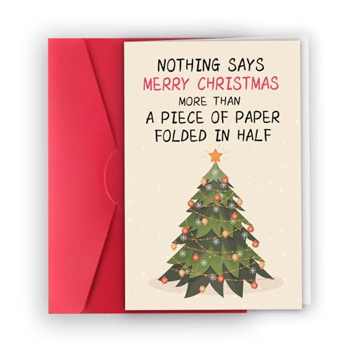 XXDJLP Naughty Christmas Card Gift for Him Her - Funny Card for Husband Wife Boyfriend Girlfriend (Variation 195)