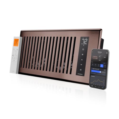 AC Infinity AIRTAP T4 Bronze Register Booster Fan 4x10 Inches - Intelligent HVAC Ventilation