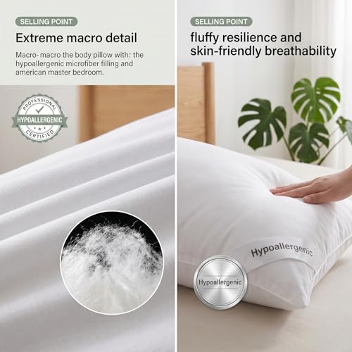 Zituop 150x50cm Anime Dakimakura Body Pillow Insert for Waifu & Husbando Covers