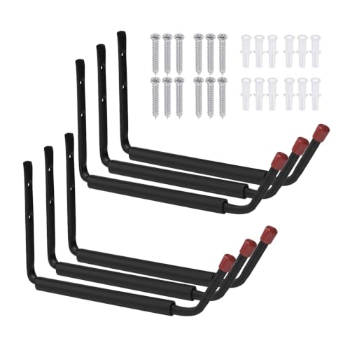 15-Inch Heavy Duty Garage Hooks with EVA Foam Padding - Wall Mount Organizer - CRXCRC