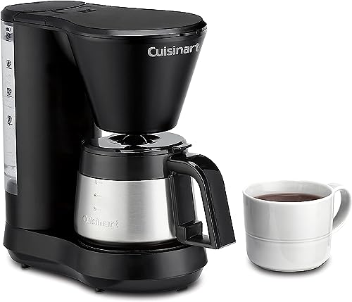 Cuisinart 5-Cup Coffee Maker with Stainless Steel Carafe, Machine